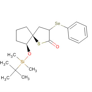 630060-42-3  1-Thiaspiro[4.4]nonan-2-one,6-[[(1,1-dimethylethyl)dimethylsilyl]oxy]-3-(phenylseleno)-, (5S,6S)-