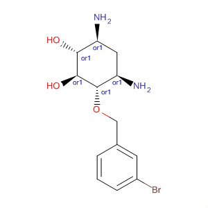 630095-85-1  1,2-Cyclohexanediol, 4,6-diamino-3-[(3-bromophenyl)methoxy]-,(1R,2S,3S,4R,6S)-rel-