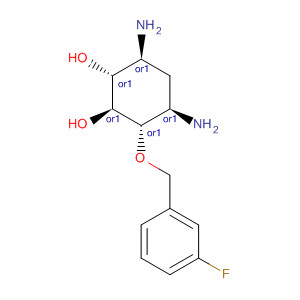 630095-91-9  1,2-Cyclohexanediol, 4,6-diamino-3-[(3-fluorophenyl)methoxy]-,(1R,2S,3S,4R,6S)-rel-