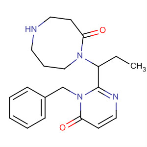 630099-68-2  1,5-Diazocin-2(1H)-one,1-[1-[1,6-dihydro-6-oxo-1-(phenylmethyl)-2-pyrimidinyl]propyl]hexahydro-
