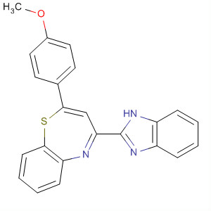 630102-59-9  1,5-Benzothiazepine, 4-(1H-benzimidazol-2-yl)-2-(4-methoxyphenyl)- 630102-59-9  1,5-Benzothiazepine, 4-(1H-benzimidazol-2-yl)-2-(4-methoxyphenyl)-
