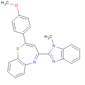 630102-62-4  1,5-Benzothiazepine,2-(4-methoxyphenyl)-4-(1-methyl-1H-benzimidazol-2-yl)- 630102-62-4  1,5-Benzothiazepine,2-(4-methoxyphenyl)-4-(1-methyl-1H-benzimidazol-2-yl)-