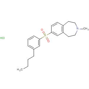 630104-91-5  1H-3-Benzazepine,7-[(3-butylphenyl)sulfonyl]-2,3,4,5-tetrahydro-3-methyl-, hydrochloride