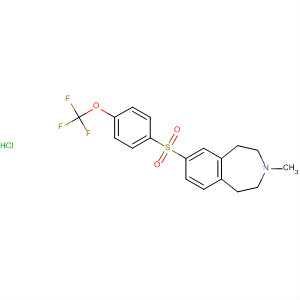 630105-04-3  1H-3-Benzazepine,2,3,4,5-tetrahydro-3-methyl-7-[[4-(trifluoromethoxy)phenyl]sulfonyl]-,hydrochloride