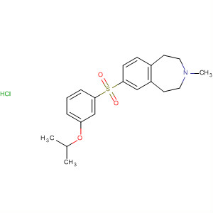 630105-15-6  1H-3-Benzazepine,2,3,4,5-tetrahydro-3-methyl-7-[[3-(1-methylethoxy)phenyl]sulfonyl]-,hydrochloride