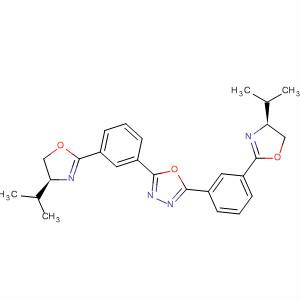 630106-30-8  1,3,4-Oxadiazole,2,5-bis[3-[(4S)-4,5-dihydro-4-(1-methylethyl)-2-oxazolyl]phenyl]-