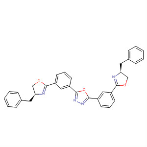 630106-31-9  1,3,4-Oxadiazole,2,5-bis[3-[(4S)-4,5-dihydro-4-(phenylmethyl)-2-oxazolyl]phenyl]-