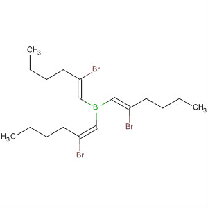 63011-75-6  Borane, tris(2-bromo-1-hexenyl)-, (E,Z,Z)-
