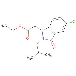 630113-75-6  1H-Isoindole-1-acetic acid,5-chloro-2,3-dihydro-2-(2-methylpropyl)-3-oxo-, ethyl ester