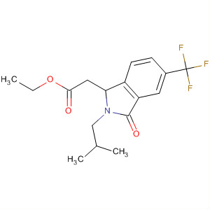 630113-85-8  1H-Isoindole-1-acetic acid,2,3-dihydro-2-(2-methylpropyl)-3-oxo-5-(trifluoromethyl)-, ethyl ester