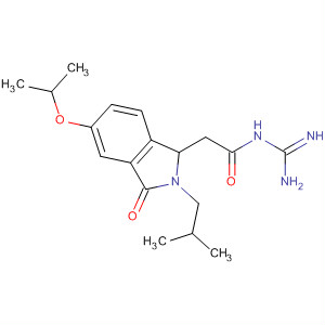 630113-91-6  1H-Isoindole-1-acetamide,N-(aminoiminomethyl)-2,3-dihydro-5-(1-methylethoxy)-2-(2-methylpropyl)-3-oxo-