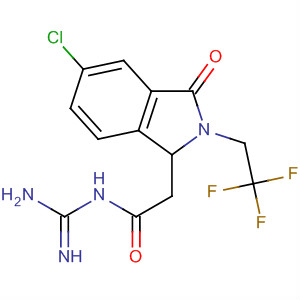 630114-14-6  1H-Isoindole-1-acetamide,N-(aminoiminomethyl)-5-chloro-2,3-dihydro-3-oxo-2-(2,2,2-trifluoroethyl)-