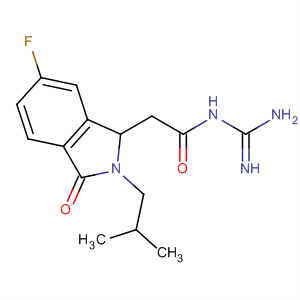 630114-59-9  1H-Isoindole-1-acetamide,N-(aminoiminomethyl)-6-fluoro-2,3-dihydro-2-(2-methylpropyl)-3-oxo-