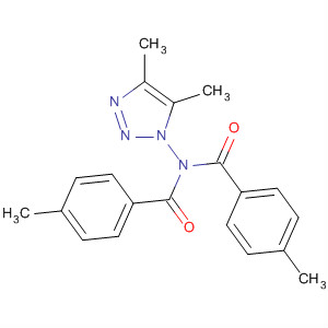 63012-66-8  Benzamide,N-(4,5-dimethyl-1H-1,2,3-triazol-1-yl)-4-methyl-N-(4-methylbenzoyl)-