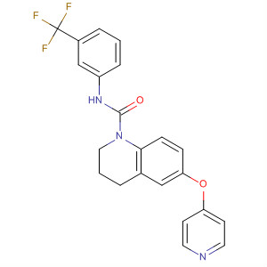 630122-56-4  1(2H)-Quinolinecarboxamide,3,4-dihydro-6-(4-pyridinyloxy)-N-[3-(trifluoromethyl)phenyl]-
