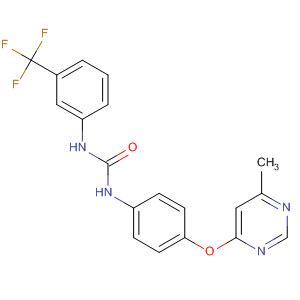630123-98-7  Urea,N-[4-[(6-methyl-4-pyrimidinyl)oxy]phenyl]-N'-[3-(trifluoromethyl)phenyl]-