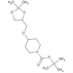 630126-06-6  1-Piperidinecarboxylic acid,4-[(2,2-dimethyl-1,3-dioxolan-4-yl)methoxy]-, 1,1-dimethylethyl ester