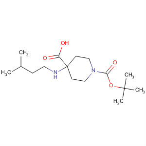 630132-94-4  1,4-Piperidinedicarboxylic acid, 4-[(3-methylbutyl)amino]-,1-(1,1-dimethylethyl) ester