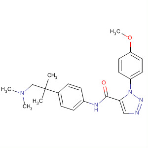 630388-45-3  1H-1,2,3-Triazole-5-carboxamide,N-[4-[2-(dimethylamino)-1,1-dimethylethyl]phenyl]-1-(4-methoxyphenyl)-