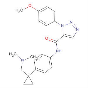 630388-51-1  1H-1,2,3-Triazole-5-carboxamide,N-[4-[1-[(dimethylamino)methyl]cyclopropyl]phenyl]-1-(4-methoxyphenyl)-