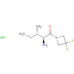 630391-22-9  Azetidine, 1-[(2S,3S)-2-amino-3-methyl-1-oxopentyl]-3,3-difluoro-,monohydrochloride