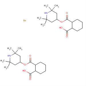 62572-67-2  1,2-Cyclohexanedicarboxylic acid,mono(2,2,6,6-tetramethyl-4-piperidinyl) ester, barium salt (2:1)