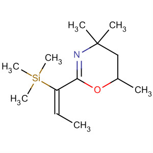 62583-81-7  4H-1,3-Oxazine,5,6-dihydro-4,4,6-trimethyl-2-[1-(trimethylsilyl)-1-propenyl]-, (E)-