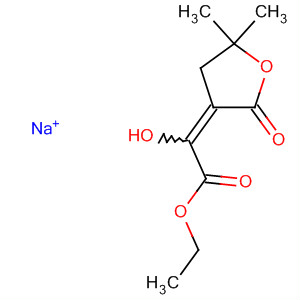 62593-10-6  Acetic acid, (dihydro-5,5-dimethyl-2-oxo-3(2H)-furanylidene)hydroxy-,ethyl ester, sodium salt