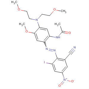 62607-17-4  Acetamide,N-[5-[bis(2-methoxyethyl)amino]-2-[(2-cyano-6-iodo-4-nitrophenyl)azo]-4-methoxyphenyl]-