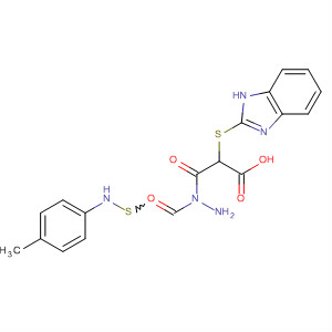 62638-91-9  Acetic acid, (1H-benzimidazol-2-ylthio)-,2-[[(4-methylphenyl)amino]thioxomethyl]hydrazide