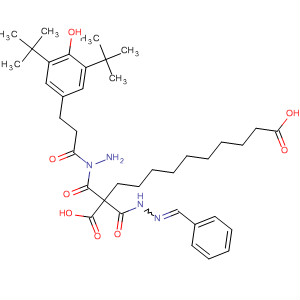 62657-27-6  Dodecanedioic acid,2-[3-[3,5-bis(1,1-dimethylethyl)-4-hydroxyphenyl]-1-oxopropyl]hydrazide(phenylmethylene)hydrazide