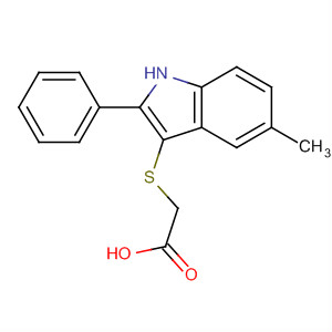 62663-18-7  Acetic acid, [(5-methyl-2-phenyl-1H-indol-3-yl)thio]-