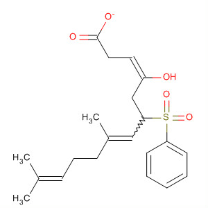 62692-55-1  1,5,9-Undecatrien-2-ol, 6,10-dimethyl-4-(phenylsulfonyl)-, acetate, (E)-