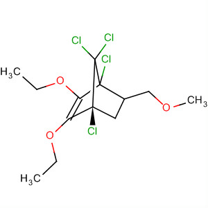 62702-16-3  Bicyclo[2.2.1]hept-2-ene,1,4,7,7-tetrachloro-2,3-diethoxy-5-(methoxymethyl)-, endo-