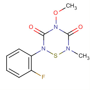 62730-78-3  2H-1,2,4,6-Thiatriazine-3,5(4H,6H)-dione,2-(2-fluorophenyl)-4-methoxy-6-methyl-