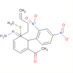 62744-08-5  Benzeneacetaldehyde, a-3-butenyl-a-(methylthio)-,(2,4-dinitrophenyl)hydrazone