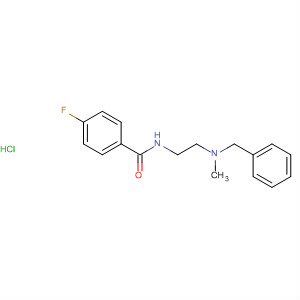 62748-48-5  Benzamide, 4-fluoro-N-[2-[methyl(phenylmethyl)amino]ethyl]-,hydrochloride