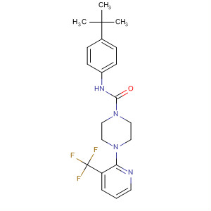 627512-40-7  1-Piperazinecarboxamide,N-[4-(1,1-dimethylethyl)phenyl]-4-[3-(trifluoromethyl)-2-pyridinyl]-