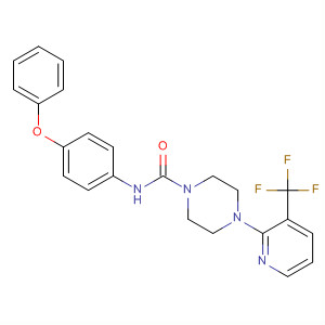 627512-41-8  1-Piperazinecarboxamide,N-(4-phenoxyphenyl)-4-[3-(trifluoromethyl)-2-pyridinyl]-
