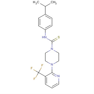 627512-42-9  1-Piperazinecarbothioamide,N-[4-(1-methylethyl)phenyl]-4-[3-(trifluoromethyl)-2-pyridinyl]-