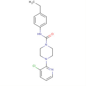 627512-48-5  1-Piperazinecarboxamide, 4-(3-chloro-2-pyridinyl)-N-(4-ethylphenyl)-