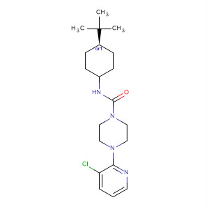 627512-54-3  1-Piperazinecarboxamide,4-(3-chloro-2-pyridinyl)-N-[trans-4-(1,1-dimethylethyl)cyclohexyl]-