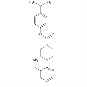 627512-55-4  1-Piperazinecarboxamide,4-(3-ethenyl-2-pyridinyl)-N-[4-(1-methylethyl)phenyl]-