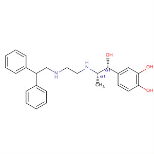 627519-56-6  1,2-Benzenediol,4-[(1R,2S)-2-[[2-[(2,2-diphenylethyl)amino]ethyl]amino]-1-hydroxypropyl]-, rel-