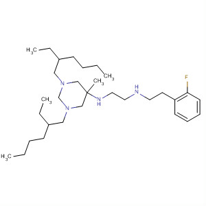 627521-16-8  1,2-Ethanediamine,N-[1,3-bis(2-ethylhexyl)hexahydro-5-methyl-5-pyrimidinyl]-N'-[2-(2-fluorophenyl)ethyl]-