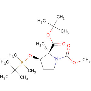 627531-71-9  1,2-Pyrrolidinedicarboxylic acid,3-[[(1,1-dimethylethyl)dimethylsilyl]oxy]-2-methyl-, 1-(1,1-dimethylethyl)2-methyl ester, (2S,3R)-