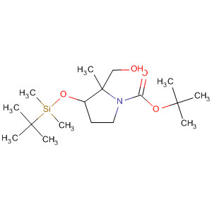 627531-72-0  1-Pyrrolidinecarboxylic acid,3-[[(1,1-dimethylethyl)dimethylsilyl]oxy]-2-(hydroxymethyl)-2-methyl-,1,1-dimethylethyl ester, (2R,3R)-
