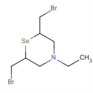 62757-26-0  2H-1,4-Selenazine, 2,6-bis(bromomethyl)-4-ethyltetrahydro-