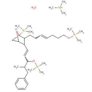 62771-42-0  Silane,[[4-[4-methyl-5-phenyl-3-[(trimethylsilyl)oxy]-1-pentenyl]-5-[7-[(trimethylsilyl)oxy]-3-heptenyl]-1,3-cyclopentanediyl]bis(oxy)]bis[trimethyl-