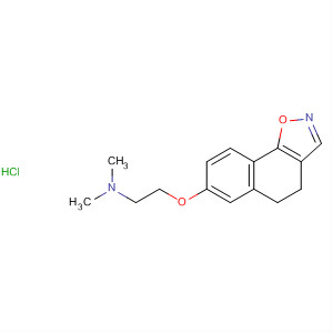 62324-80-5  Ethanamine,2-[(4,5-dihydronaphth[2,1-d]isoxazol-7-yl)oxy]-N,N-dimethyl-,monohydrochloride